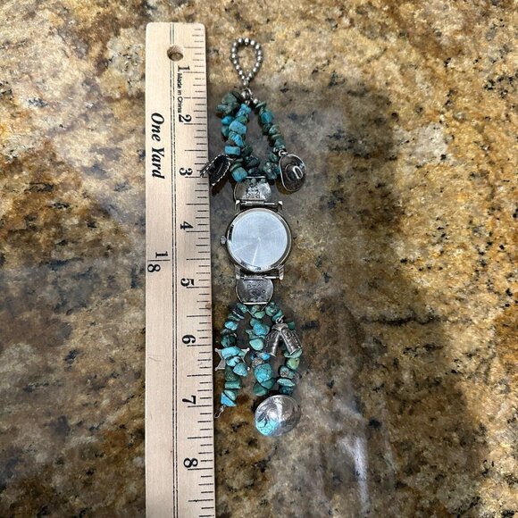VTG‎ Phillip Guerro PTG Watch Bracelet 5.5 Inch Turquoise Sterling 53.9g Video main image 6